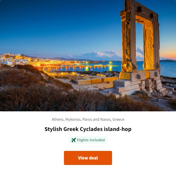 Stylish Greek Cyclades island-hop