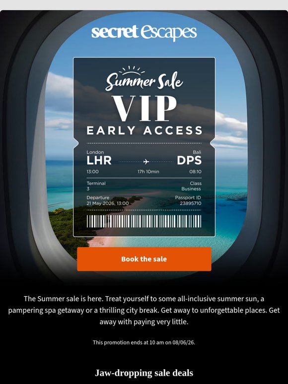 This is your summer sale head start