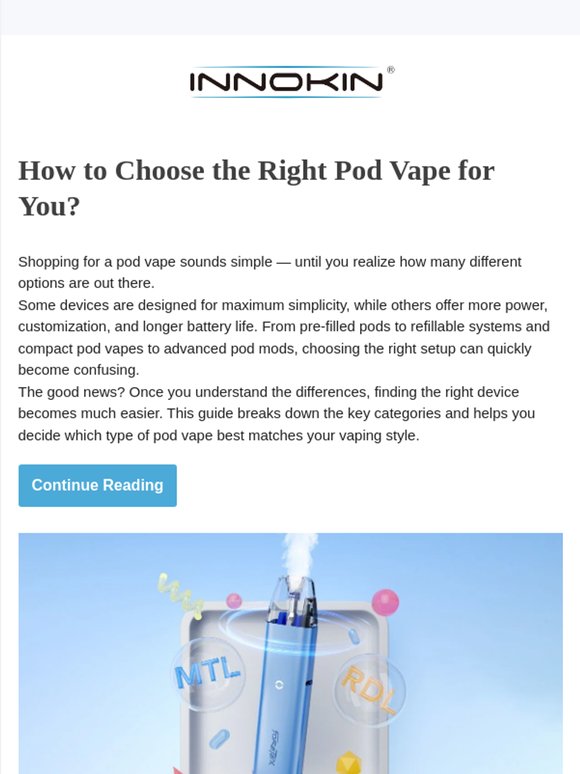 How to Choose the Right Pod Vape for You?