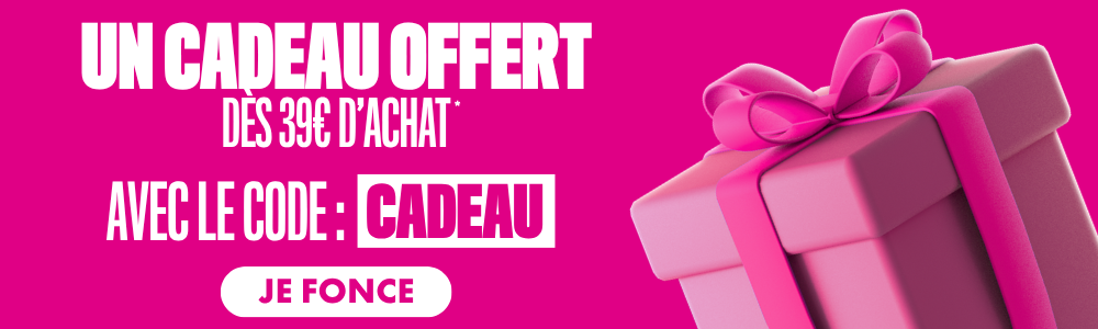 Un cadeau offert dès 39€ d'achat avec le code "CADEAU"