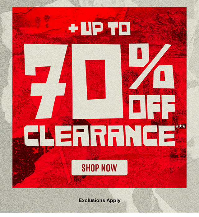 Plus Up to 70 Percent Off Clearance. Exclusions Apply. Shop Now