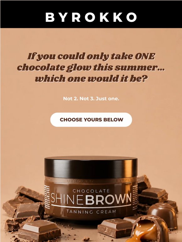 If you only had ONE chocolate… 🍫