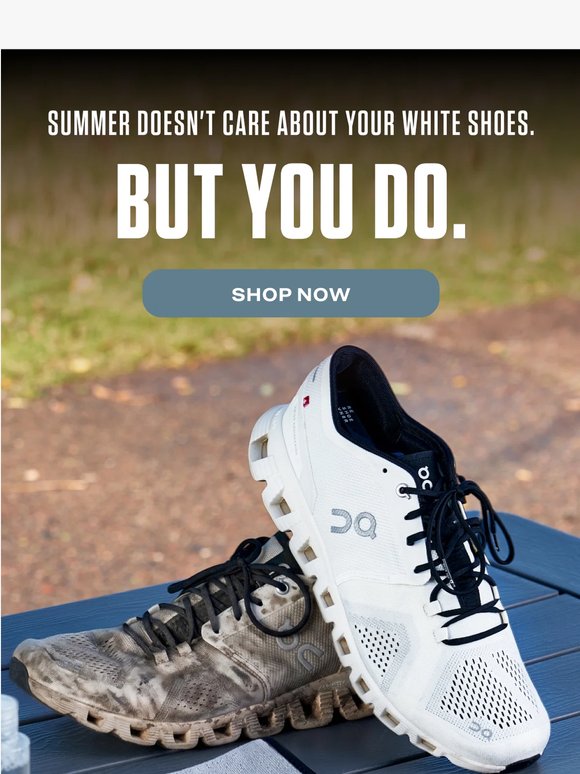 White shoes + summer = you need a plan