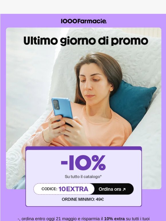 Ultime ore di promo: ordina subito!