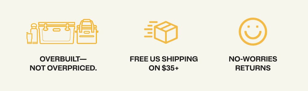 Overbuilt–not overpriced. Free Shipping on $35+ and no-worries returns