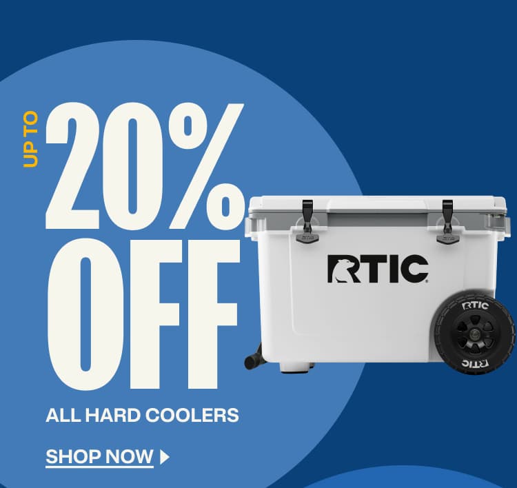 up to 20% off all hard coolers