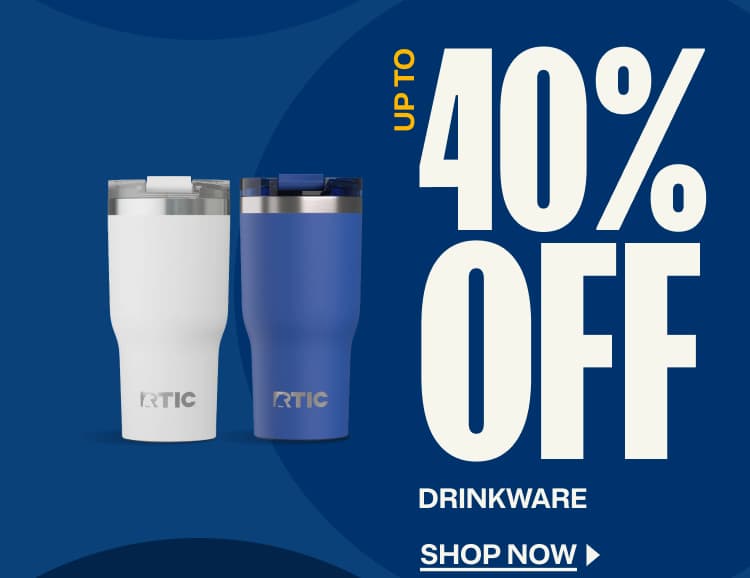 Up to 40% off drinkware