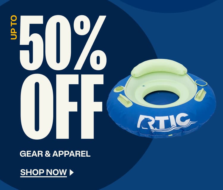 Up to 50% off gear and apparel