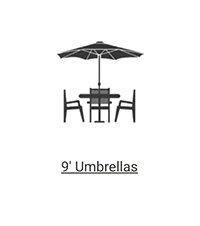 9' Umbrellas