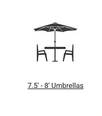 7.5' - 8' Umbrellas