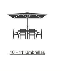 10' - 11' Umbrellas