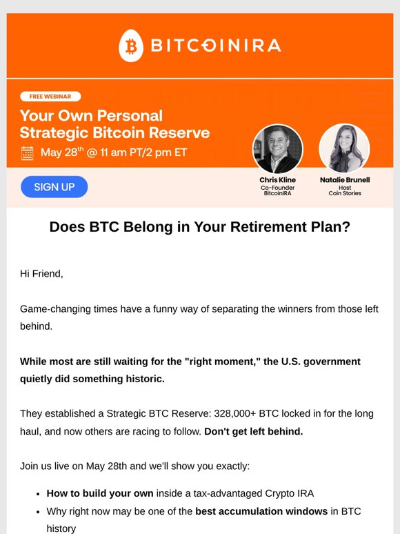 1 Week Away!  [Webinar] Learn How to Build your Own BTC Reserve 🏦