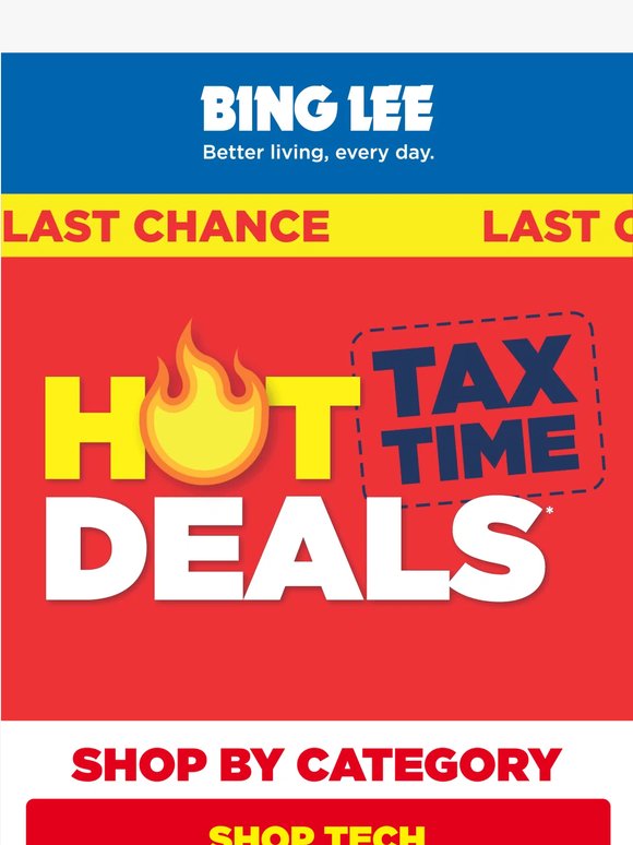 Last chance for Hot Tax Time Deals ⏳