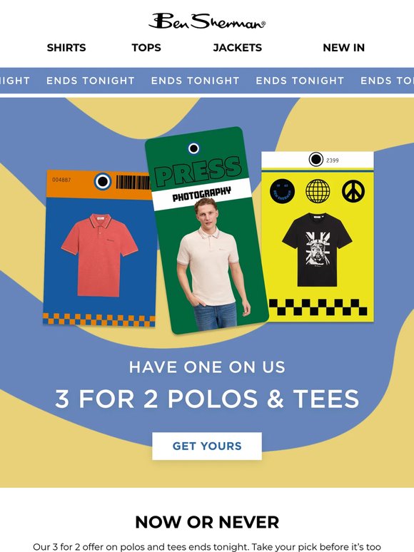 3 FOR 2 ENDS TONIGHT 👉