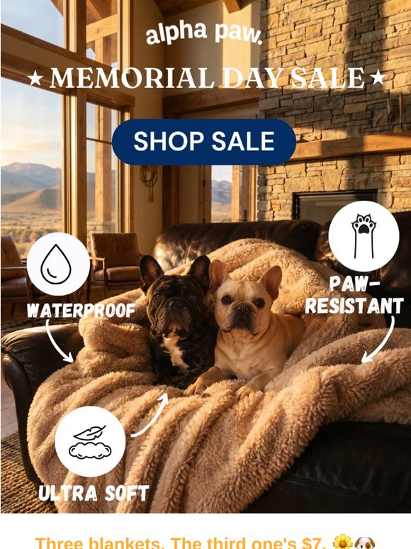 🗽 The GREAT Memorial Pet Blanket Sale!