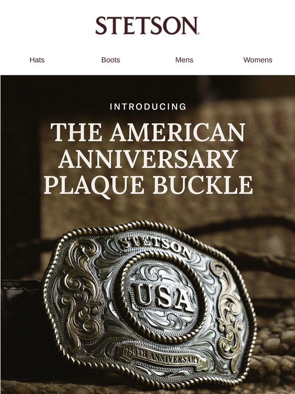 The American Anniversary Plaque Buckle