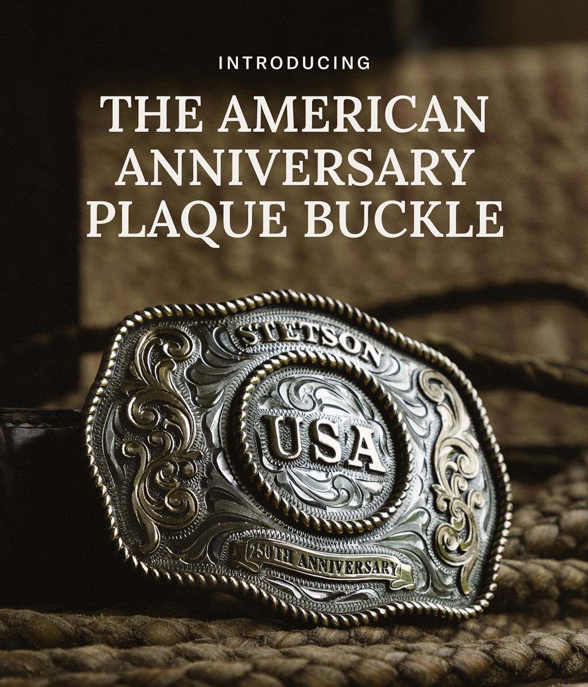 INTRODUCING THE AMERICAN ANNIVERSARY PLAQUE BUCKLE