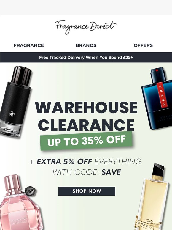 Body Sprays, Perfumes and Aftershave - Up to 35% Off