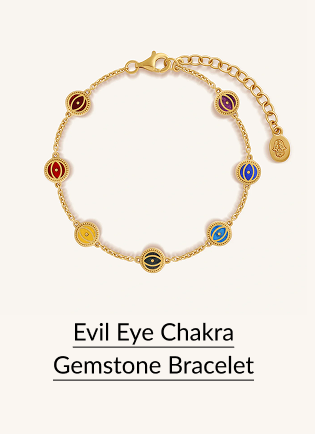 Evil Eye Chakra Gemstone Bracelet