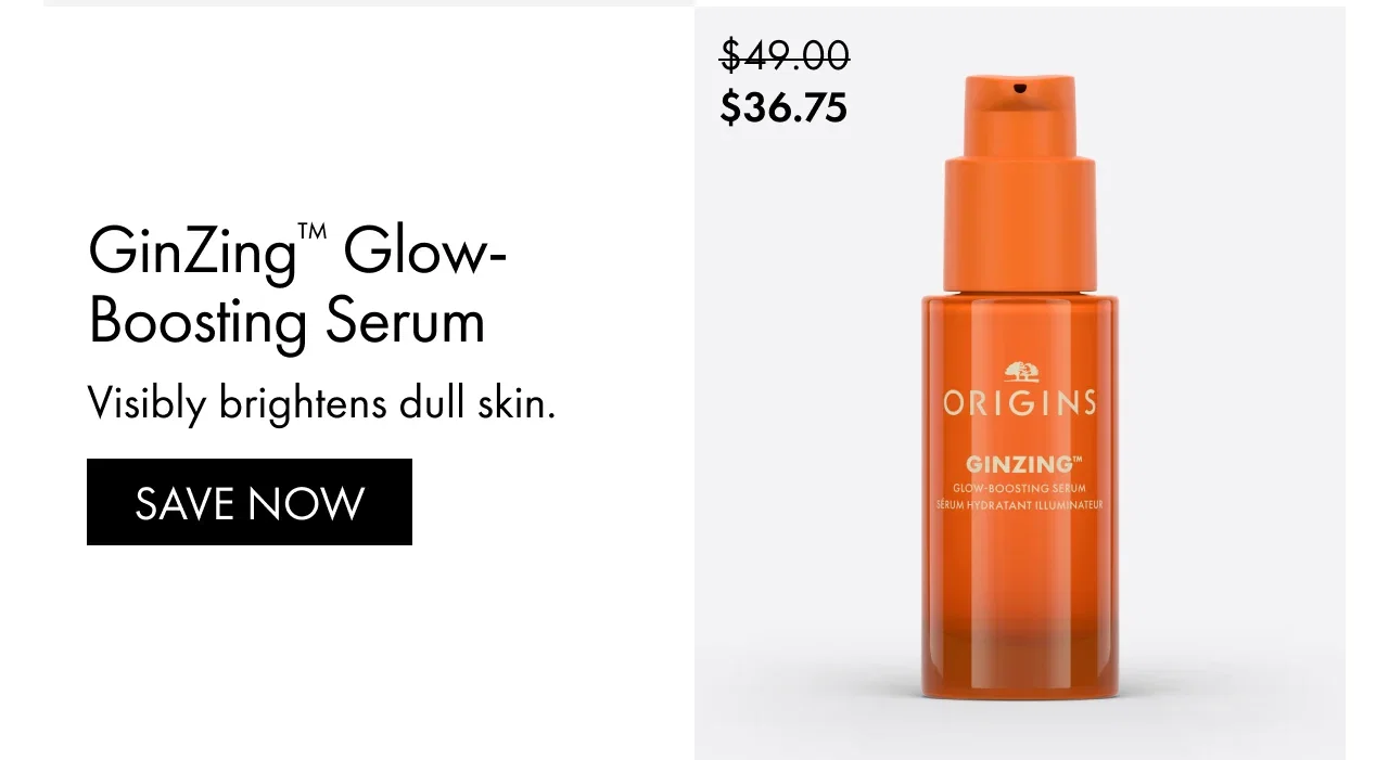 GinZing™ Glow-Boosting Serum | Visibly brightens dull skin. | SAVE NOW