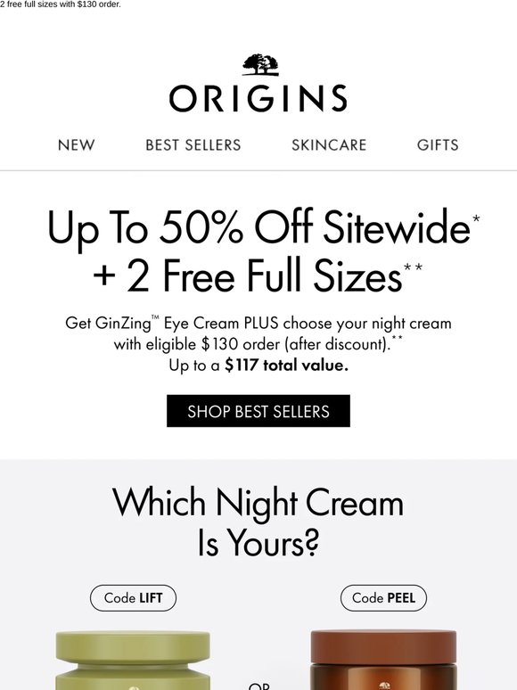 Quick note. Get up to 50% off sitewide today PLUS...