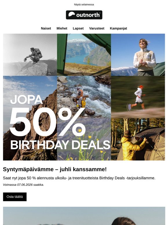 Birthday Deals - Jopa 50 % alennusta