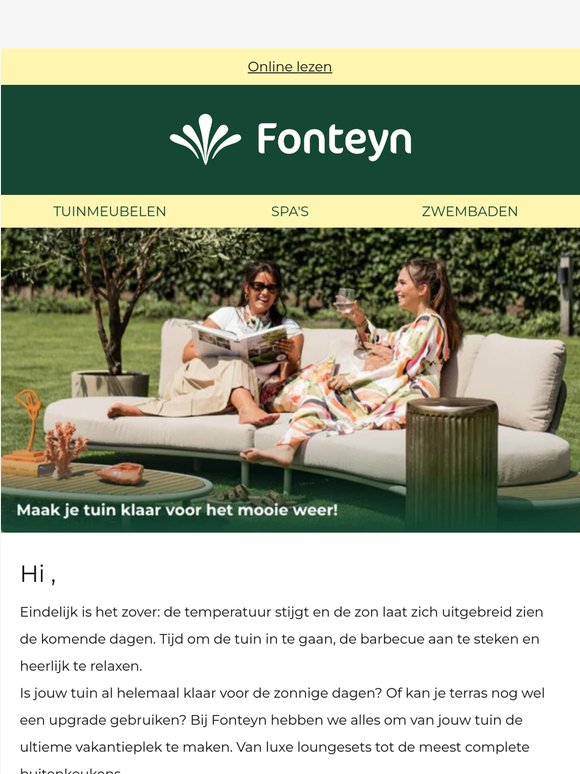 Morgen wordt het heerlijk weer! Is jouw tuin er klaar voor? 🏡
