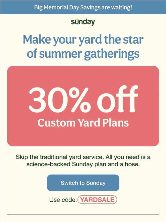 POV: Your Yard Is the Destination