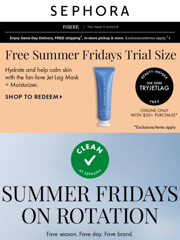 The Summer Fridays lineup = elite