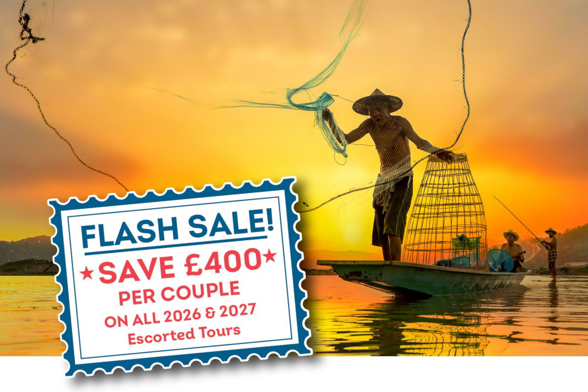 Flash Sale - Save £400 Per Couple on ALL 2026 & 2027 Escorted Tours