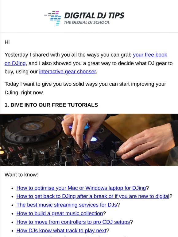 Your free DJ tutorials