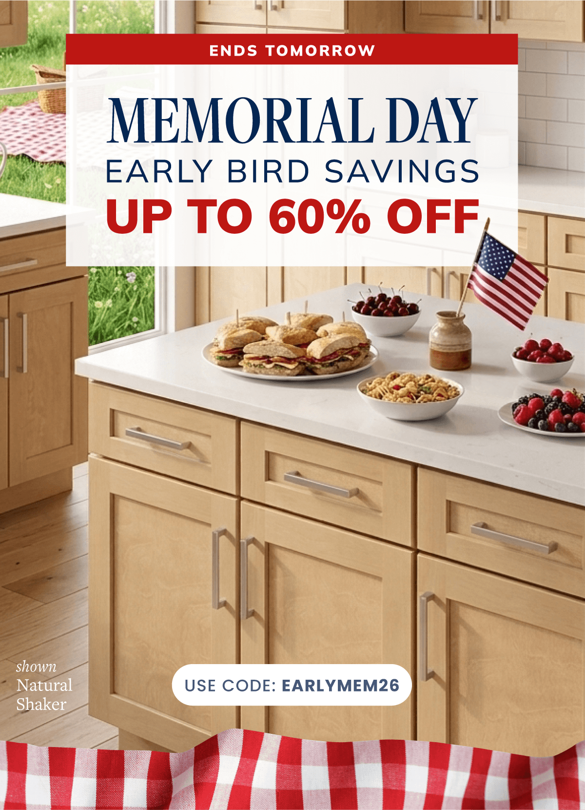 Memorial Day sale - up to 60 % off Use Code EARLYMEM26