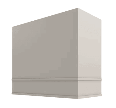 Simple rectangular hood with a base.