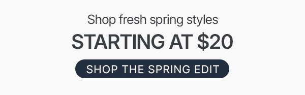 shop outerwear starting at $20