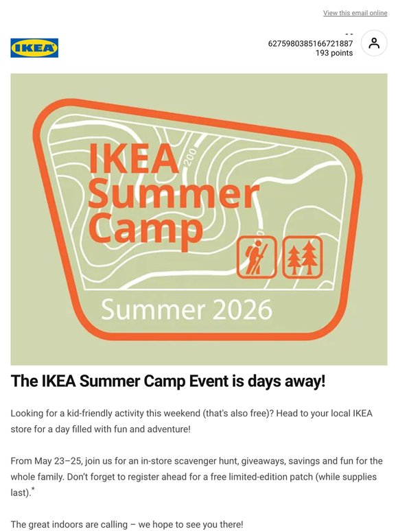 ⛺ Get ready for a fun weekend at IKEA!