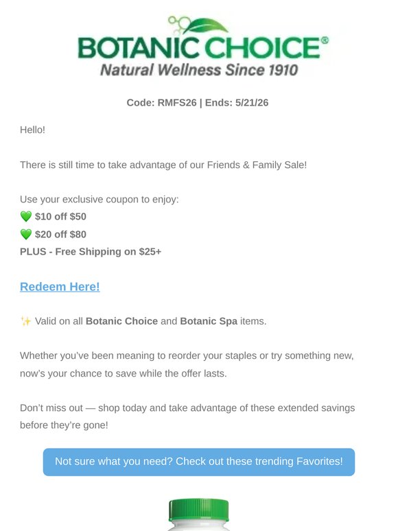 Use Your $20 Off Before It’s Gone!