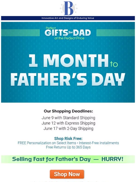 Just In: Top Father's Day Gifts Going Fast