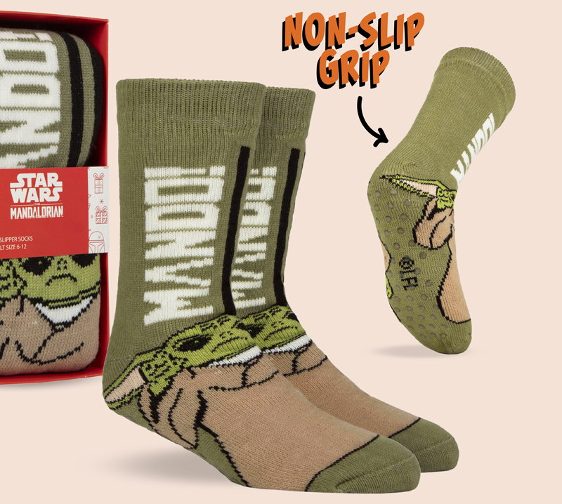 Shop Star Wars The Mandalorian Gift Boxed Slipper Socks at SOCKSHOP