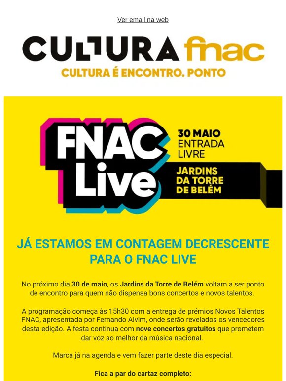 Estamos em contagem decrescente 🎵