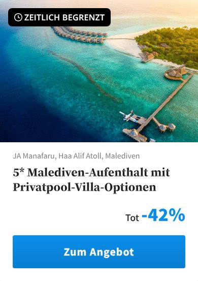 5* Malediven-Aufenthalt mit Privatpool-Villa-Optionen