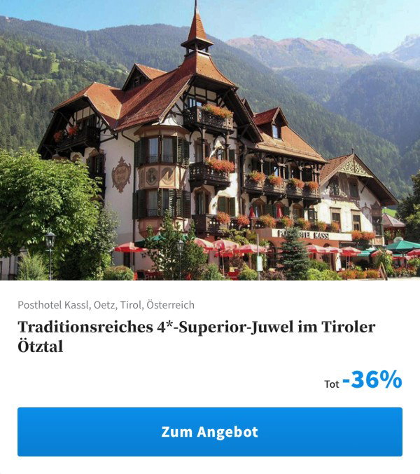 Traditionsreiches 4*-Superior-Juwel im Tiroler Ötztal