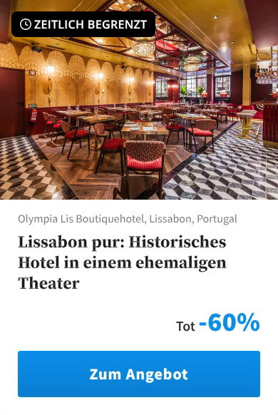 Lissabon pur: Historisches Hotel in einem ehemaligen Theater