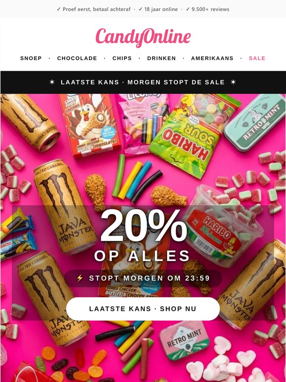 NOG 24U- Vakantiegeld sale stopt..