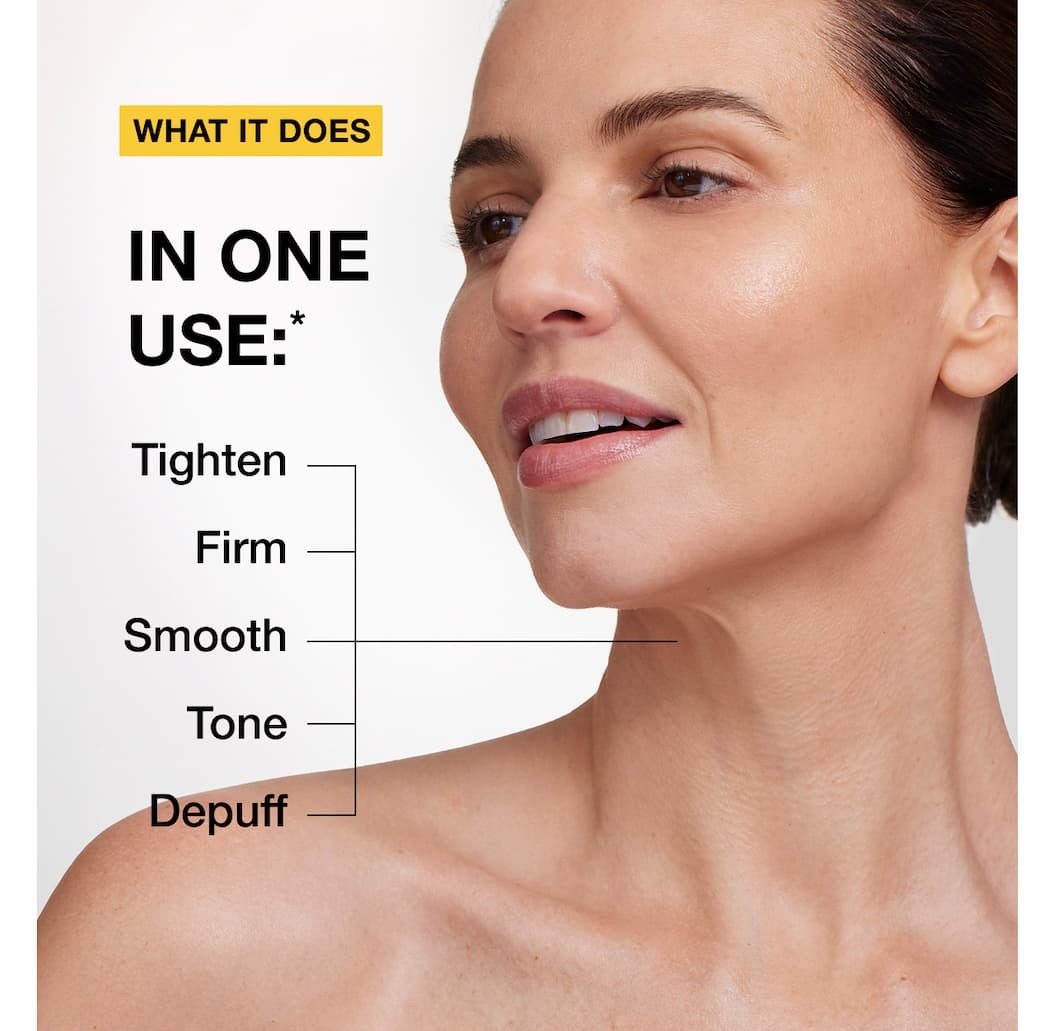 What does TL Advanced Sculpting Neck & Jawline Mask do