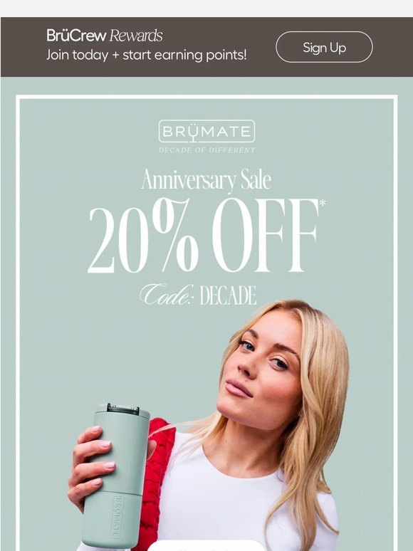 STARTS NOW: 20% Off
