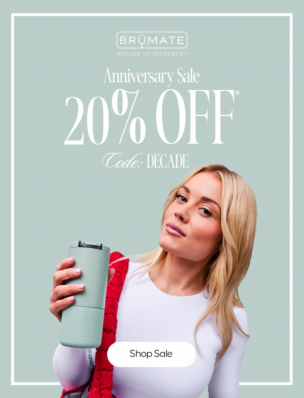 Use code DECADE to save 20% now