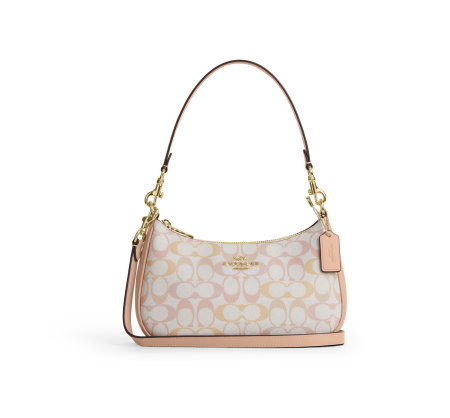 Teri Shoulder Bag In Pretty Signature Canvas