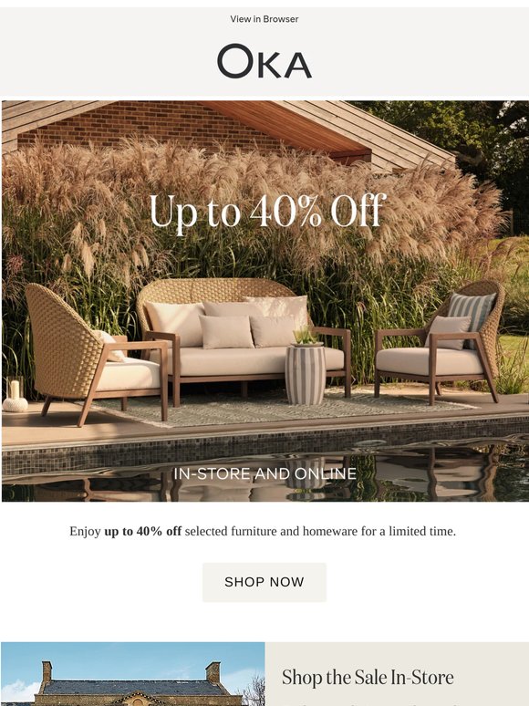 Up to 40% Off Summer Living