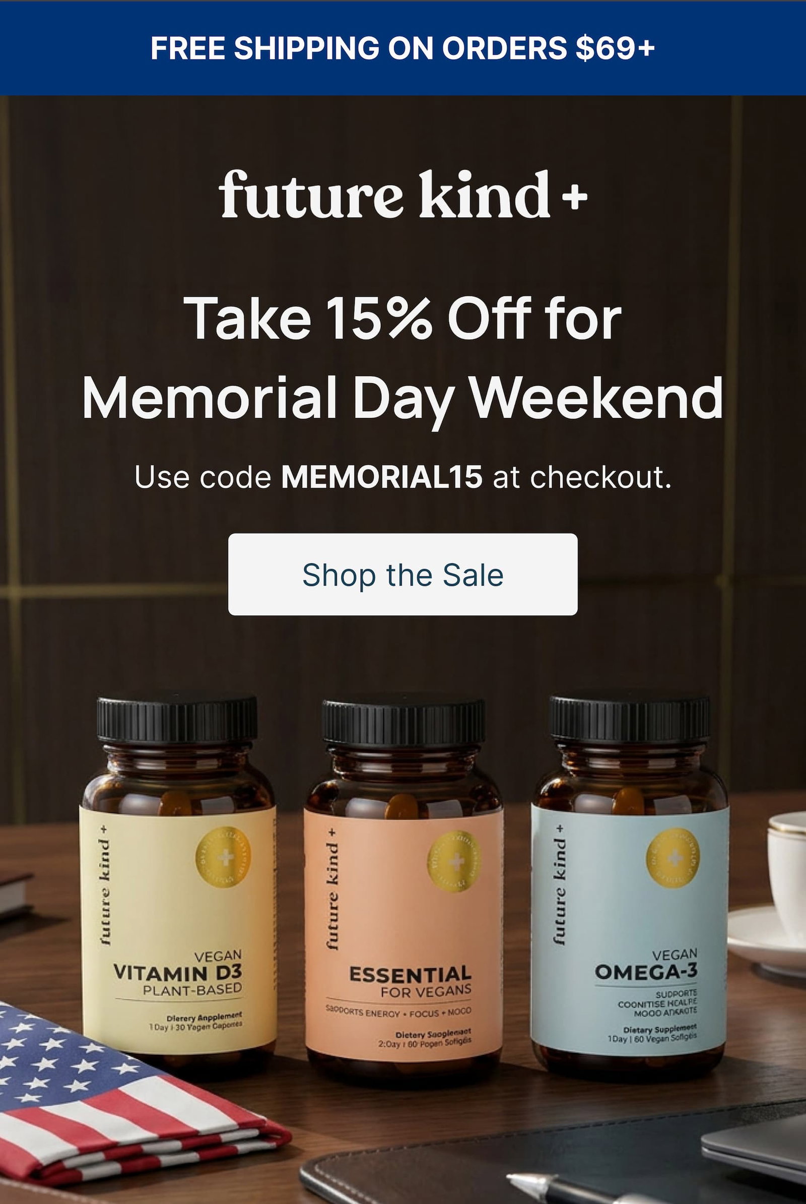 Take 15% off for memorial day weekend