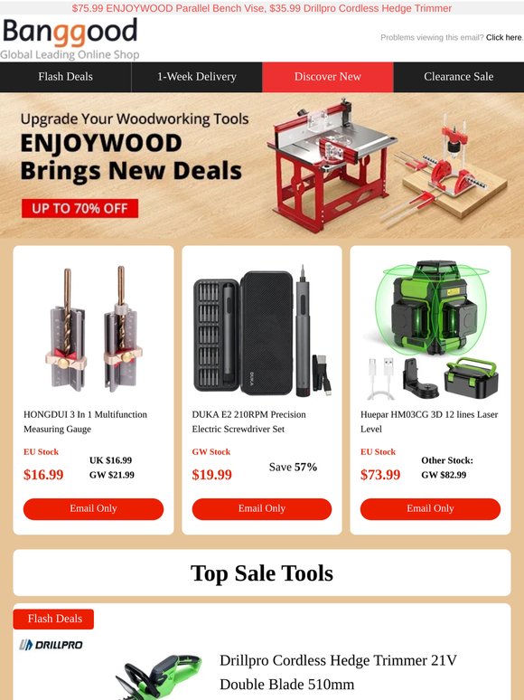 Upgrade Your Toolkit: Up to 70% OFF! Huepar 3D Level $116.99📐. DUKA Screwdriver Set $19.99!🪛